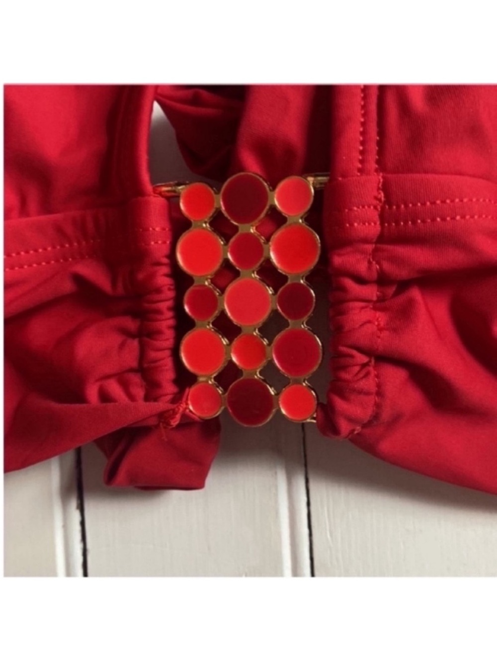 2Bamboo Y2K Bikini Top Red Size L/XL - Picture 4 of 8